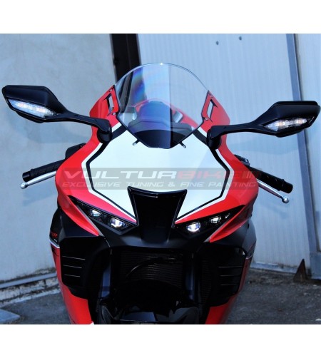 Komplettes rotes weißes Aufkleberset - Honda CBR 1000 RR 2020 / 2021 