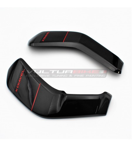 Cubierta personalizada del radiador de carbono - Ducati X Diavel 