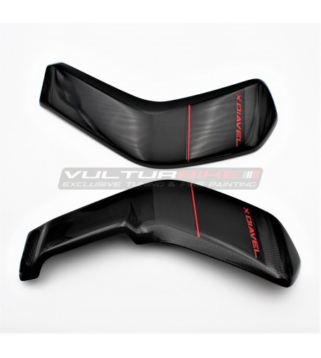 Cubierta personalizada del radiador de carbono - Ducati X Diavel 