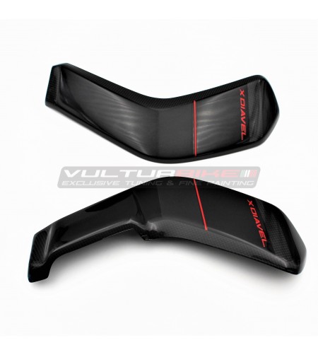 Cubierta personalizada del radiador de carbono - Ducati X Diavel 