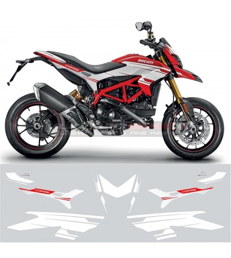 Kit complet d’autocollants white design - Ducati Hypermotard 821 / 939 