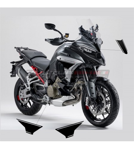 Black stickers for fairing and side fairings - Ducati Multistrada V4 / V4S 
