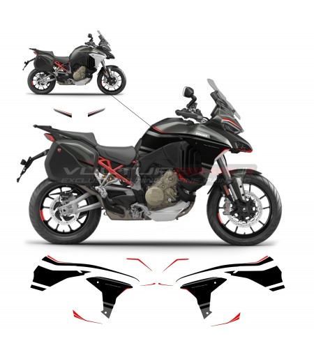Kit completo de pegatinas para moto aviador gris - Ducati Multistrada V4 / V4S