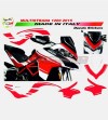 Exclusive design red stickers kit - Ducati Multistrada 1200 2015 