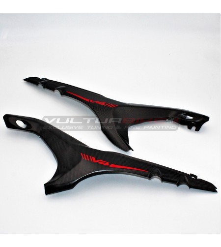 Set cover telaietto sottosella in carbonio - Ducati Streetfighter V4 / V4S