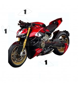 Anpassbare Flanken und Kuppel Aufkleber Kit - Ducati Streetfighter V4 