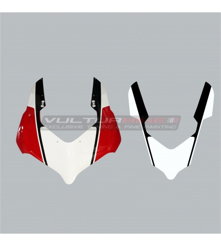 Pegatina de carenado blanco negro - Ducati Panigale V4 / V4R / V4S / V2