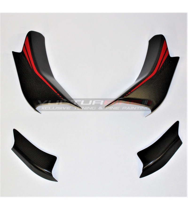 Couvercle en carbone de conception personnalisée pour ailettes - Ducati Multistrada V4 / V4S 