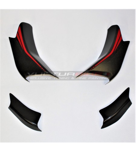 Custom design carbon cover for fins - Ducati Multistrada V4 / V4S 