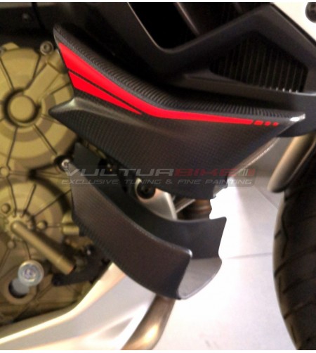 Couvercle en carbone de conception personnalisée pour ailettes - Ducati Multistrada V4 / V4S 