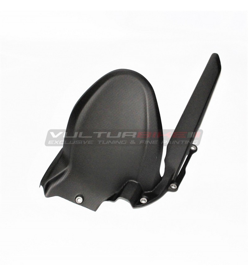 Guardabarros trasero de carbono con protector de cadena - Ducati Multistrada V4 / V4S / Rally 