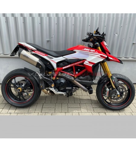 Complete white design stickers kit - Ducati Hypermotard 821 / 939 