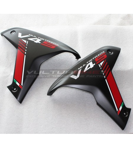 Pannelli laterali in carbonio personalizzati - Ducati Multistrada V4 / V4S 
