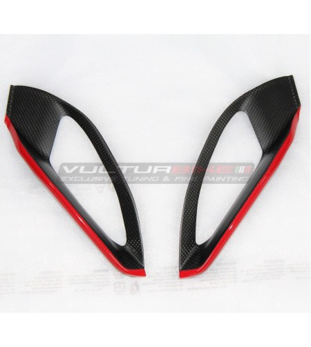 Cover inferiori in carbonio per puntale airbox design personalizzato - Ducati Multistrada V4 / V4S / Rally 