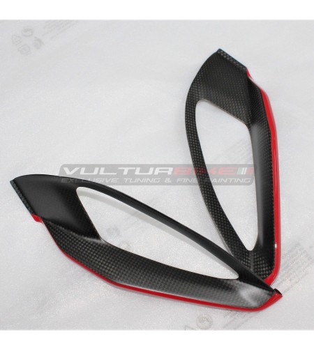 Cover inferiori in carbonio per puntale airbox design personalizzato - Ducati Multistrada V4 / V4S / Rally 