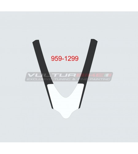 Schwarzer weißer Verkleidungsaufkleber - Ducati Panigale V4 / V4R / V4S / V2