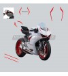 White fairing stickers kit - Ducati Panigale V2 2020 / 2022 