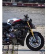 Couvercle de réservoir allongé peint avec effet aluminium brossé - Ducati Panigale V4 / Streetfighter V4 