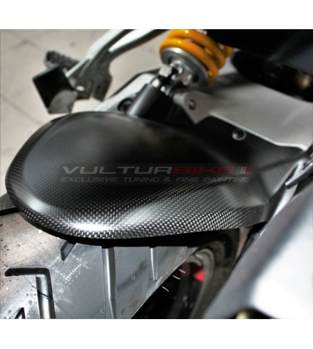 Guardabarros trasero de carbono con protector de cadena - Ducati Multistrada V4 / V4S / Rally 