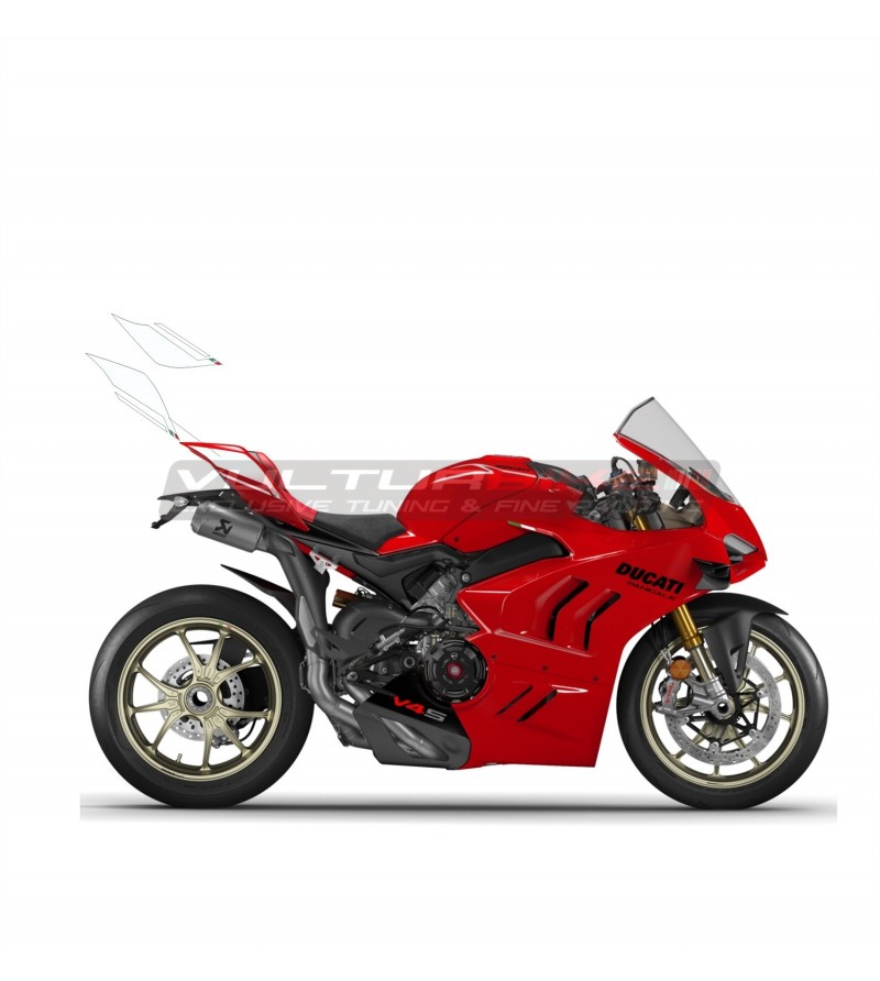Number plate stickers for tail - Ducati Panigale V4 / V2 / Streetfighter V4 / V2