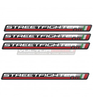 4 adesivi resinati 3D universali - Ducati Streetfighter 