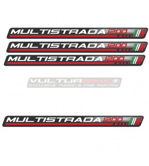 4 adesivi resinati 3D universali - Ducati Multistrada 1200 
