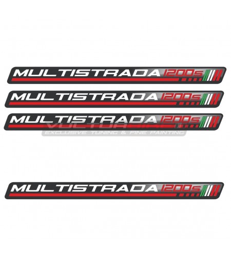 4 adhesivos universales de resina 3D - Ducati Multistrada 1200S 