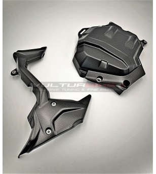 Couvercle de tête moteur et couvercle de pignon en carbone - Ducati Multistrada V4