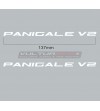 Pegatinas 13,5 cm para carenados laterales - Ducati Panigale V2 
