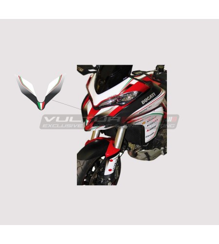 Adesivo design tricolore per cupolino - Ducati Multistrada 950 / 1200 /1260 / v2 
