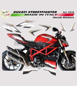 Stickers kit tricolor - Ducati Streetfighter 