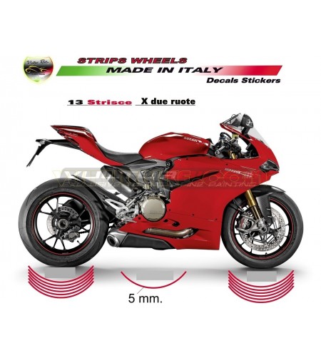 Marchesini Autocollants de style forgé pour roues - Ducati