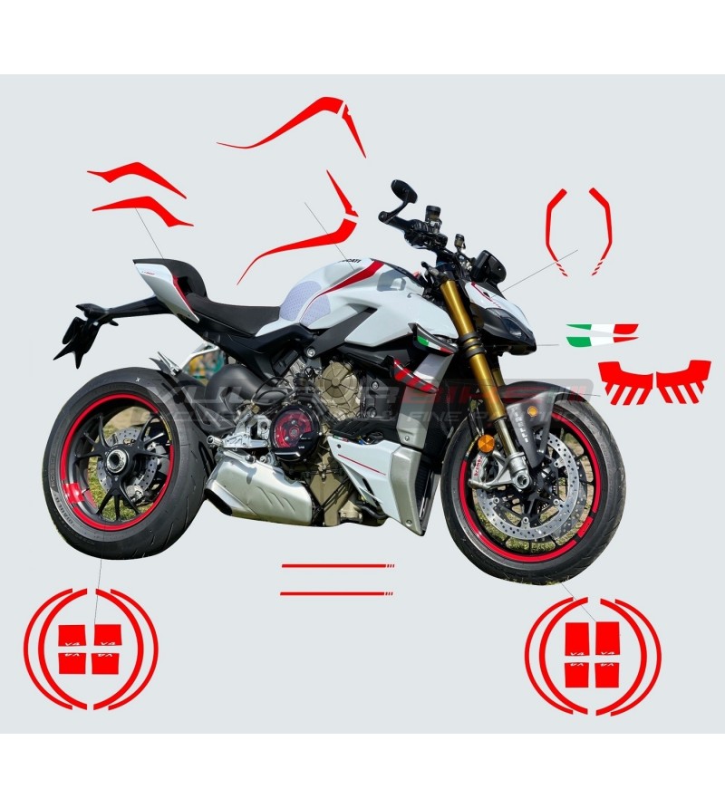 Kit adesivi completo personalizzabile - Ducati Streetfighter V4 / V4S 