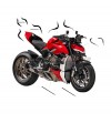 Kit adesivi design Panigale SP neri - Ducati Streetfighter V4 / V4S 