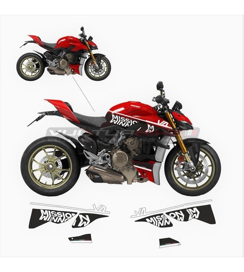 Mission Winnow Design Sticker Kit - Ducati Streetfighter V4 
