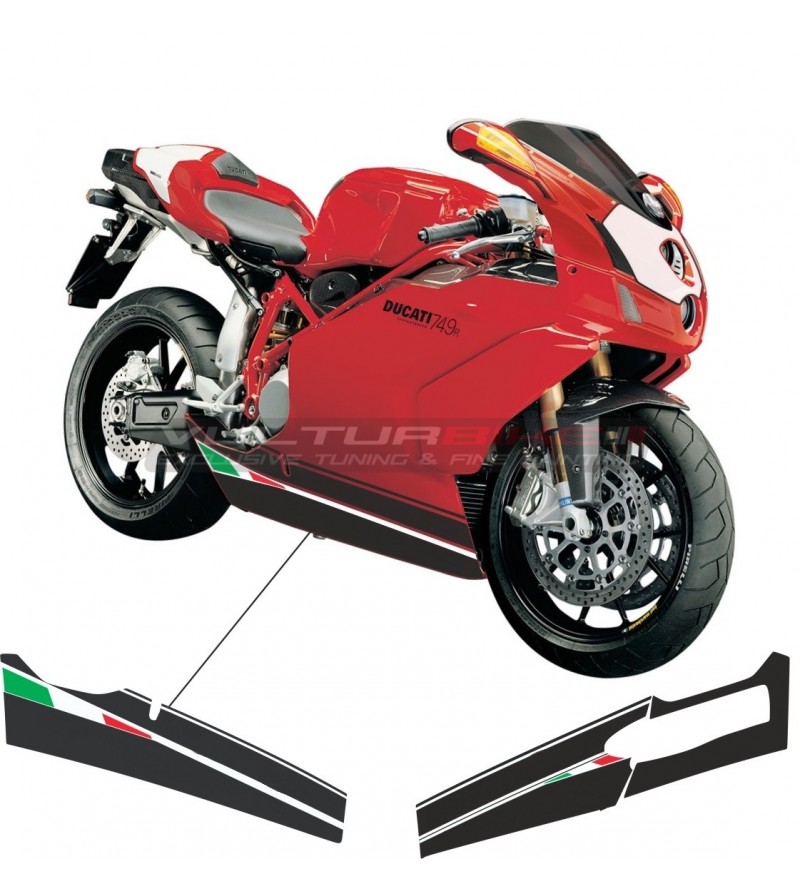 Autocollants pour les côtés inférieurs - Ducati 749 / 999 