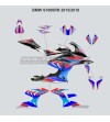 Kit complete stickers red blue - BMW S1000RR 2015 / 2018