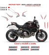 Kit adesivi Design 821 Stealth - Ducati Monster 821 / 1200 / 1200S
