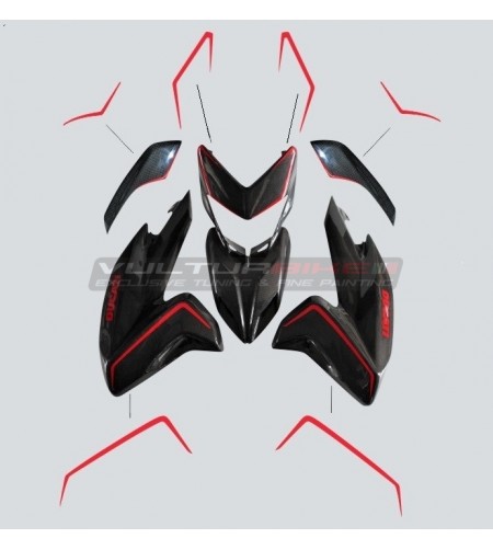 Customizable adhesive profiles kit - Ducati Hypermotard 821 / 939 