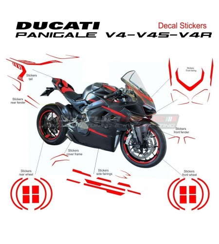 Kit adesivi completo super design - Ducati Panigale V4 / V4S / V4R 2018-2020 