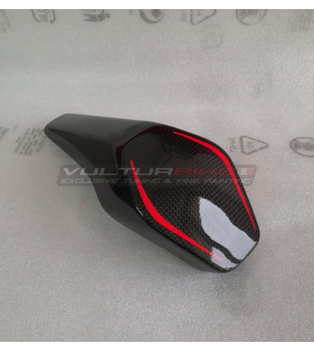 Spezielles Design Carbon Sitzpolsterbezug - Ducati Panigale V4 / V4S / V4R / V2 2020 / Streetfighter V4 V2 