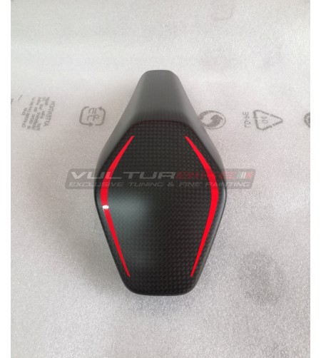 Cubierta de almohadilla de asiento de carbono de diseño especial - Ducati Panigale V4 / V4S / V4R / V2 2020 / Streetfighter V4 V