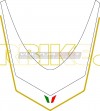 Sticker numéro personnalisable look 1098R - Ducati 848/1098/1198 
