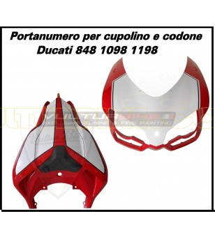 Kit de pegatinas cupolino y codone - Ducati 848/1098/1198 