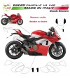 Complete stickers kit with number to choose - Ducati Panigale V4 / V4S 