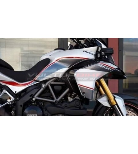Motorbike stickers kit white - Ducati multistrada 1200/1200S 2010/2014 