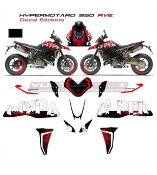 RVE Replica Aufkleber Kit - Ducati Hypermotard 950 