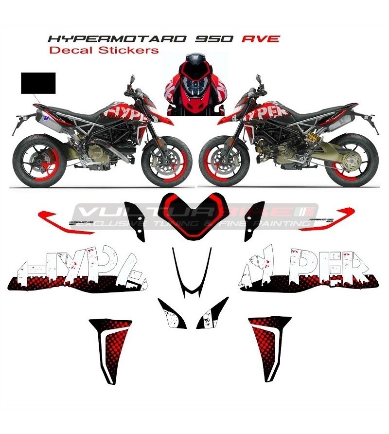 RVE Replica Sticker Kit - Ducati Hypermotard 950 