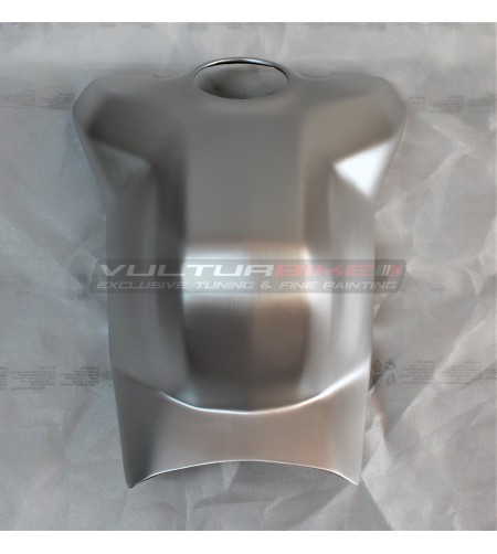 Cover serbatoio allungata verniciata con effetto alluminio spazzolato - Ducati Panigale V4 / Streetfighter V4 