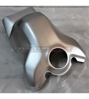 Painted elongated tank cover with brushed aluminium effect - Ducati Panigale V4 / Streetfighter V4 